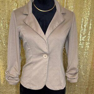 Elegant Tan Women's Blazer